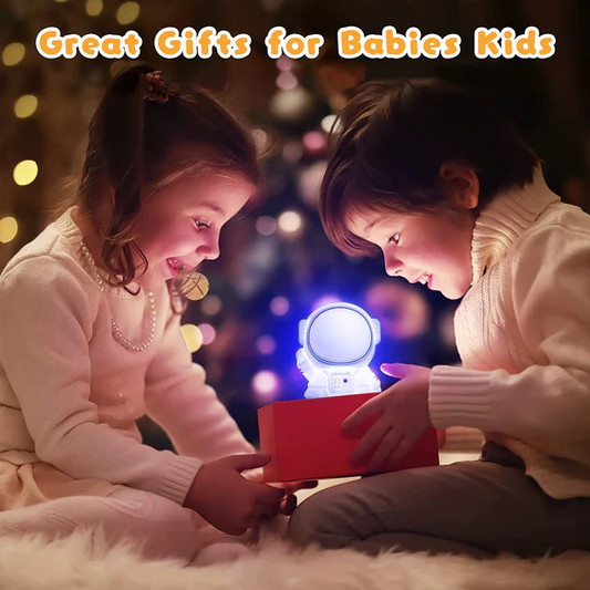 Cute Silicone Astronaut Led Night Light,Squishy Lamp Color Changing Bedside Lamp for Baby Nursery,Kawaii Animal Lamp for Bedroom Birthday Gift for Girl,Boy&Toddlers (Astronaut)